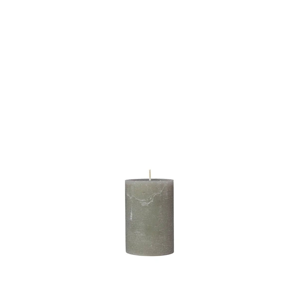 Broste Copenhagen Candle Pillar 10cm - Grape Leaf Green