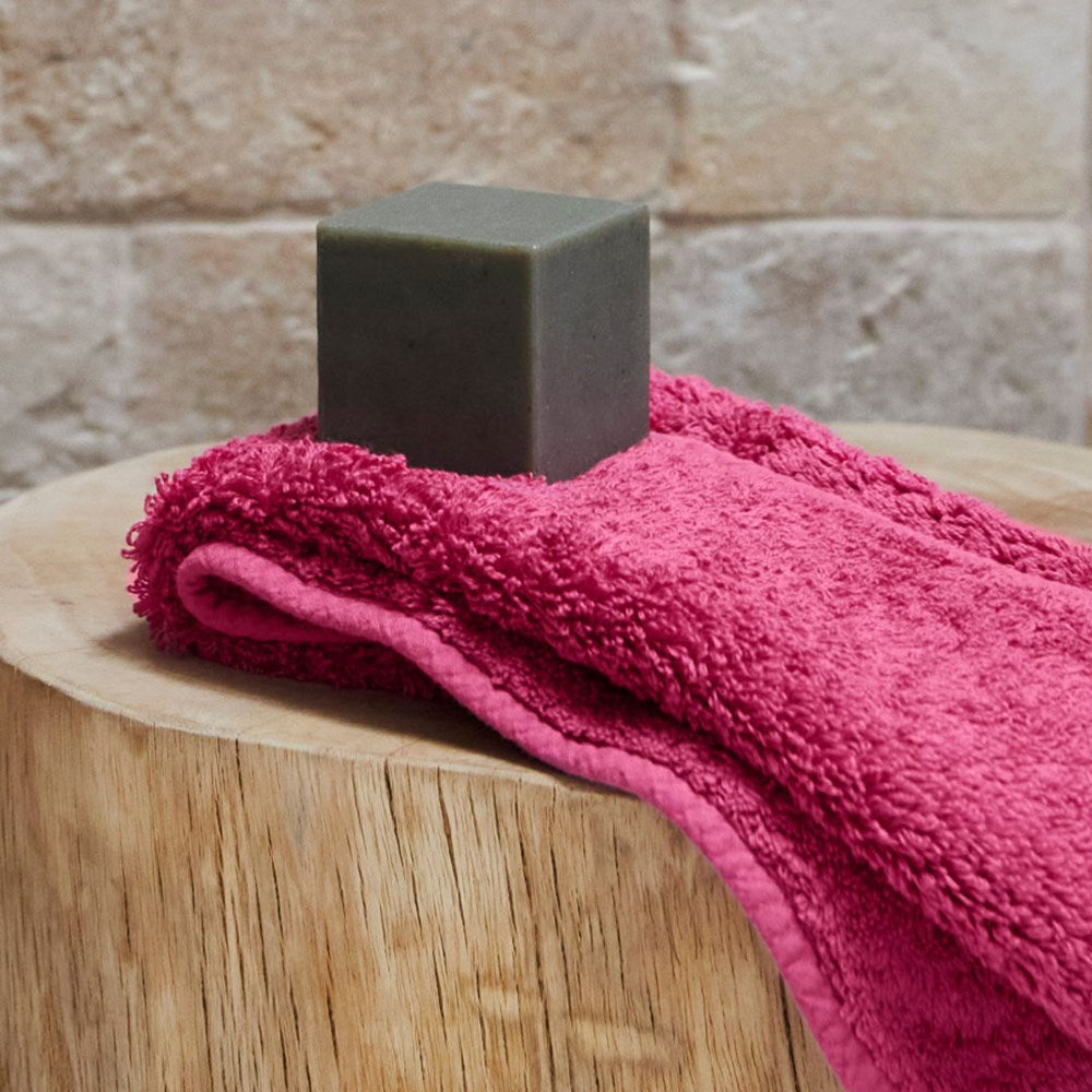 Super Pile Cotton Face Cloth - Fuschia