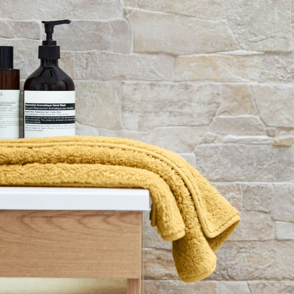 Super Pile Cotton Hand Towel - Gold