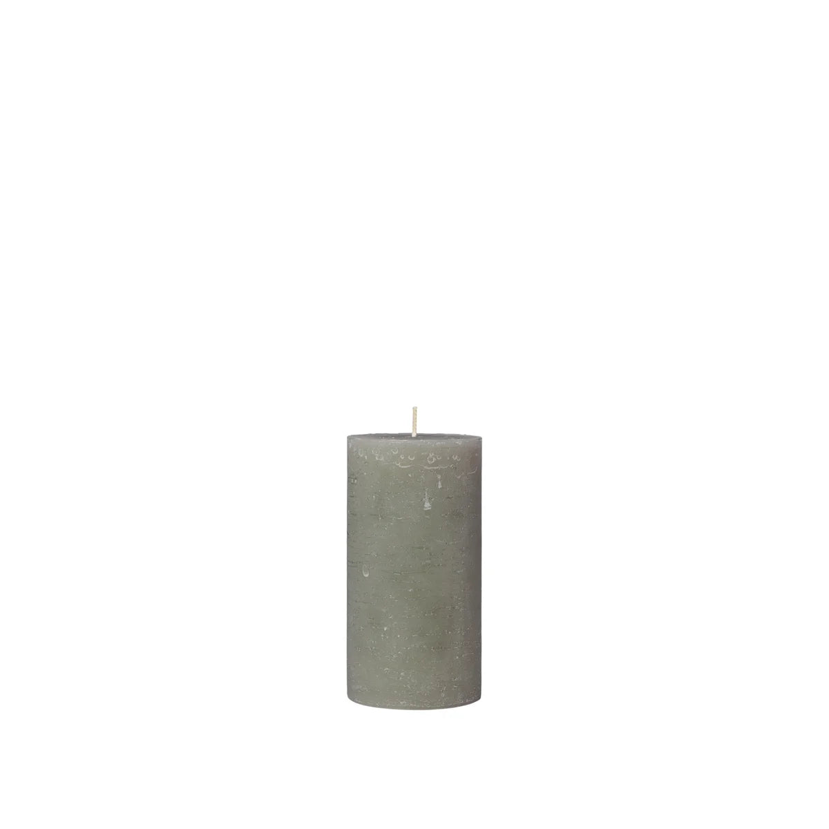 BROSTE Copenhagen Candle Pillar 13.5cm Tall - Grape Leaf Green
