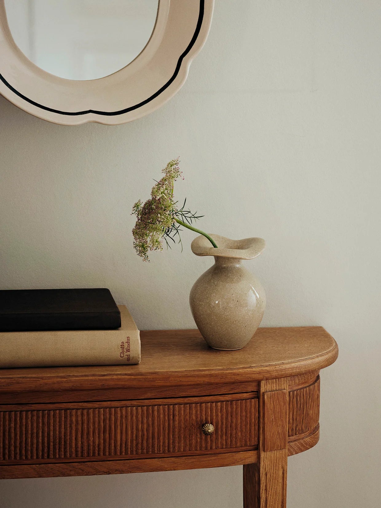 BROSTE Copenhagen Vase Florentina XS - Glossy Beige - July