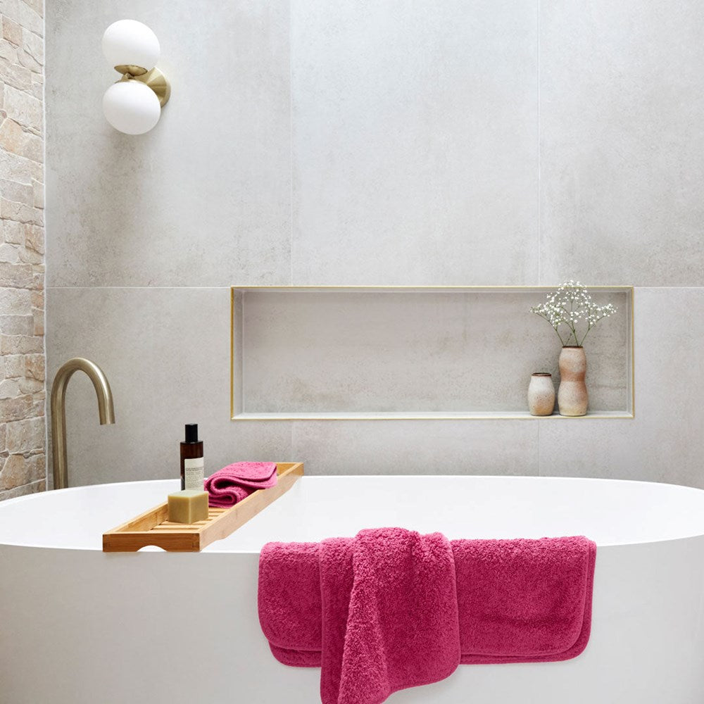 Super Pile Cotton Bathmat - Fuchsia