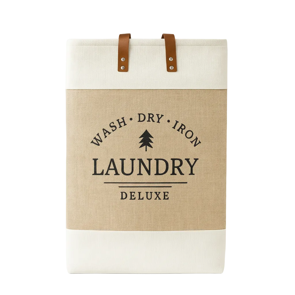 Frankly Cotton Laundry Deluxe Hamper with Handles
