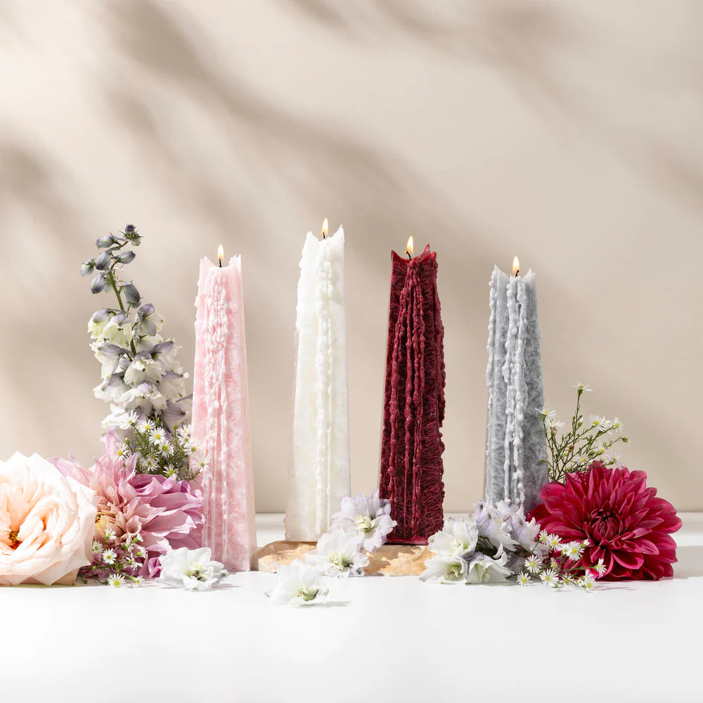 Pinot Blanc Icicle Candle (White)