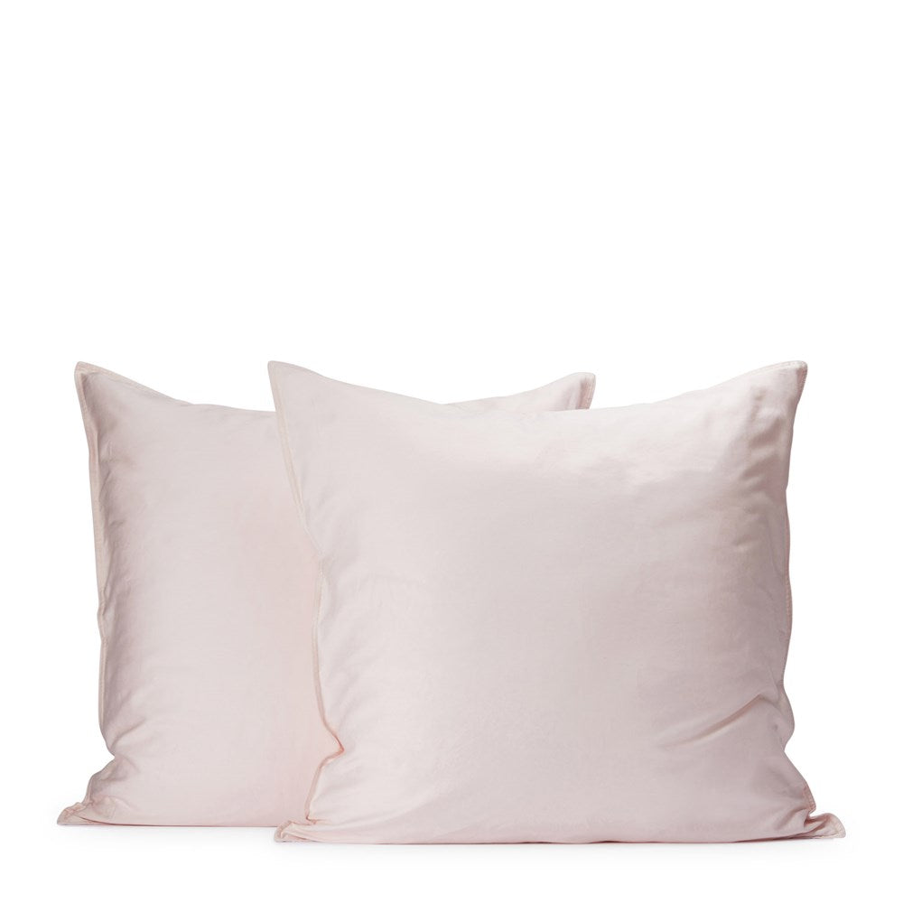 Soft Washed Cotton European Pillowcase - Peony