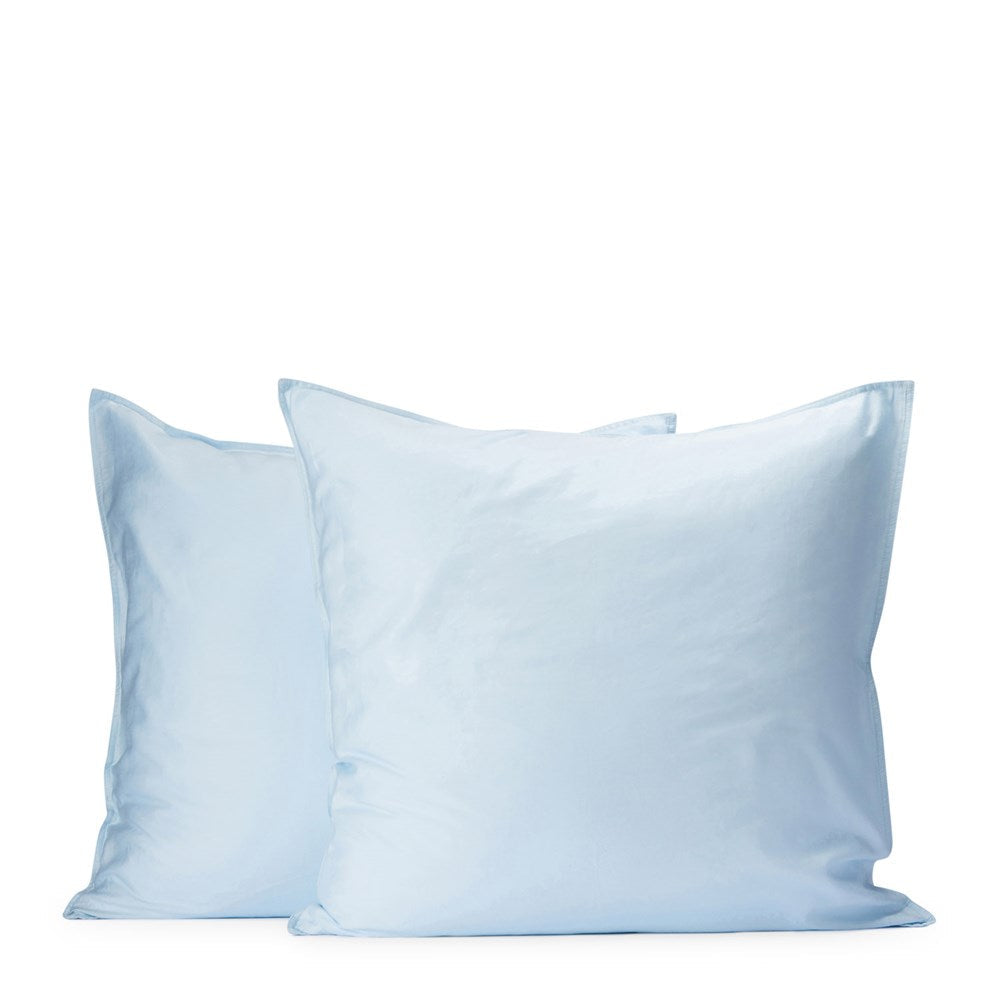 Soft Washed Cotton European Pillowcase - Powder
