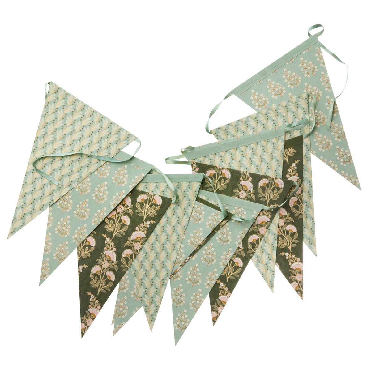 Bungalow Bunting Decoration - Calla Green