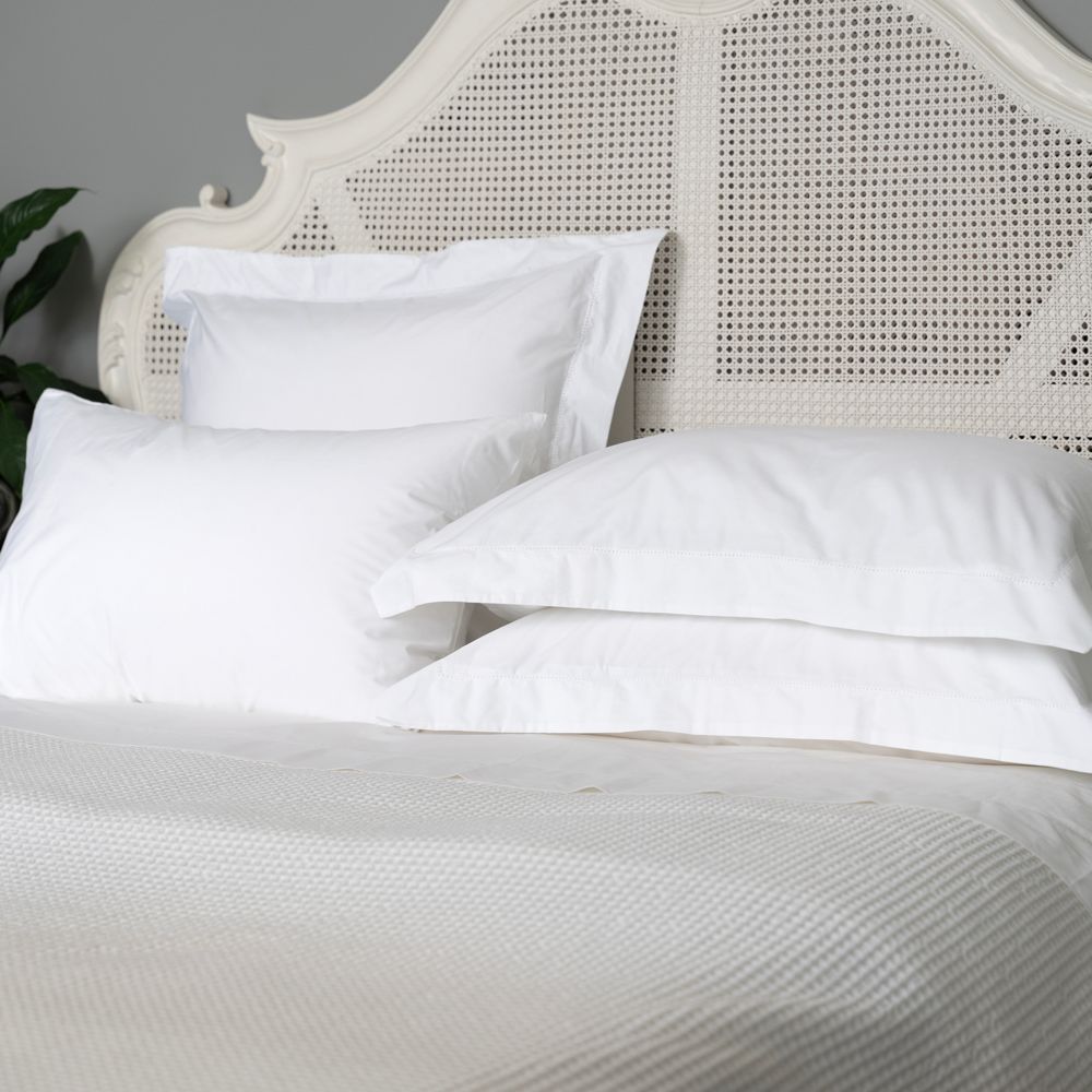 Baksana 500TC Percale Organic Cotton Sheet Separates & Pillowcases - 50cm Drop
