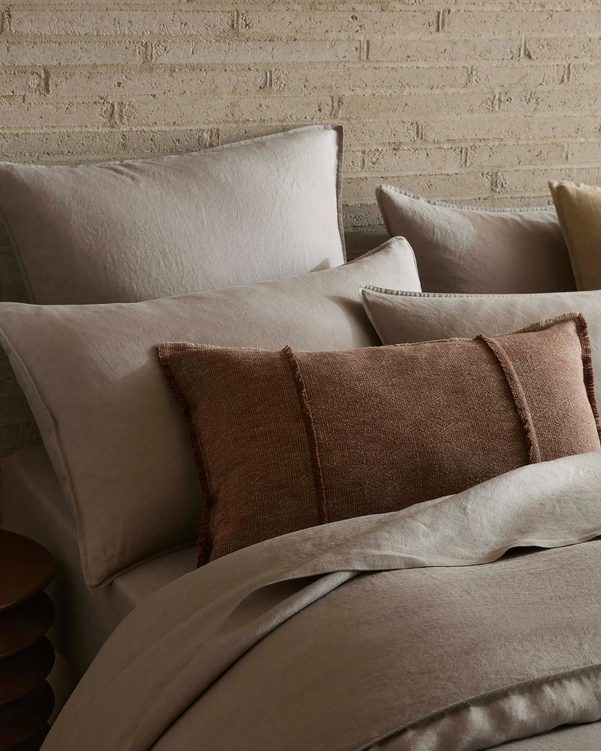 Ravello Pillowcase Set Pebble