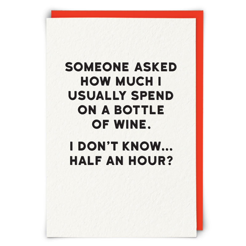 Redback Cards - Bottle of Wine