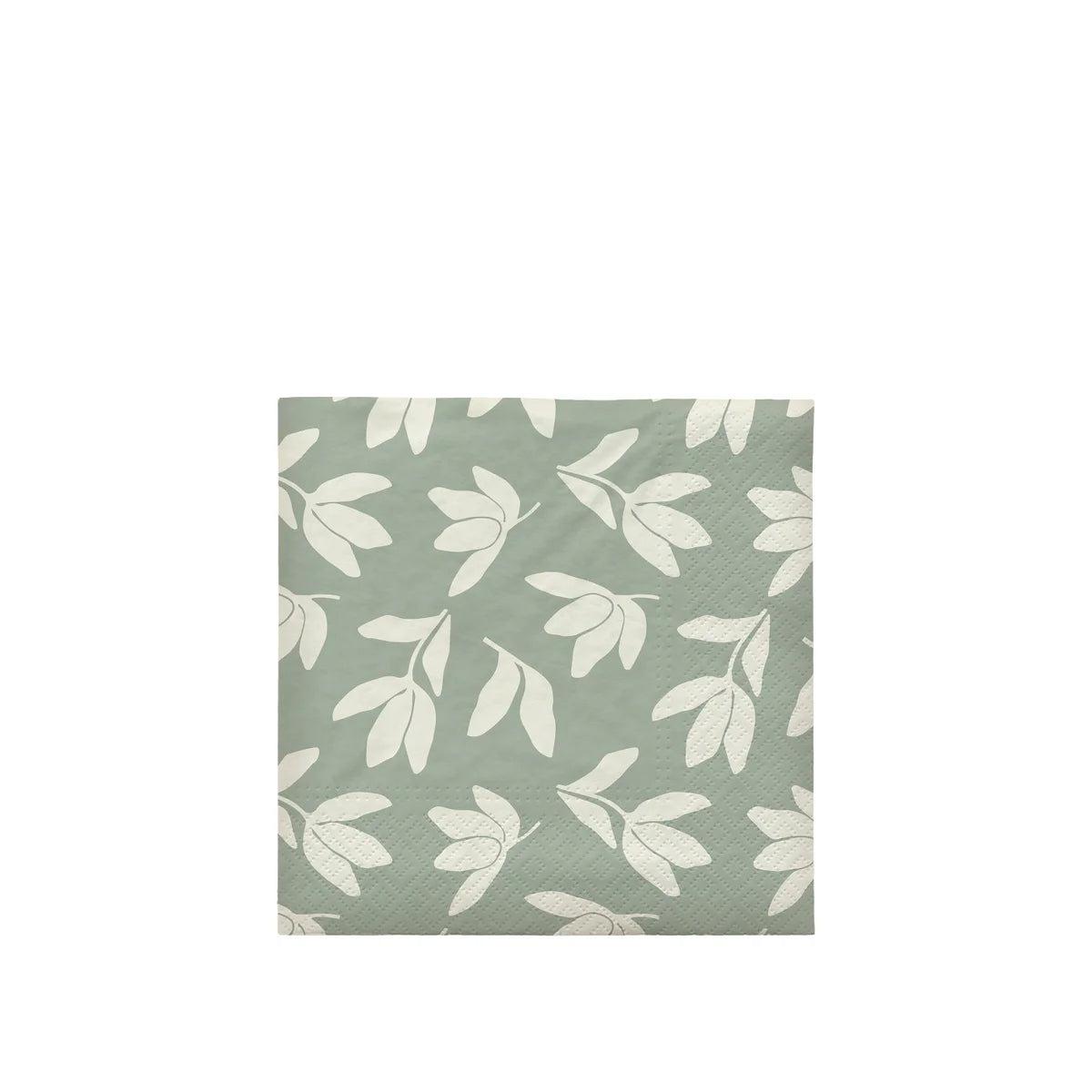 BROSTE Copenhagen Paper Napkin Herbert - Desert Sage/Off White 20 Pack - 33cm wide