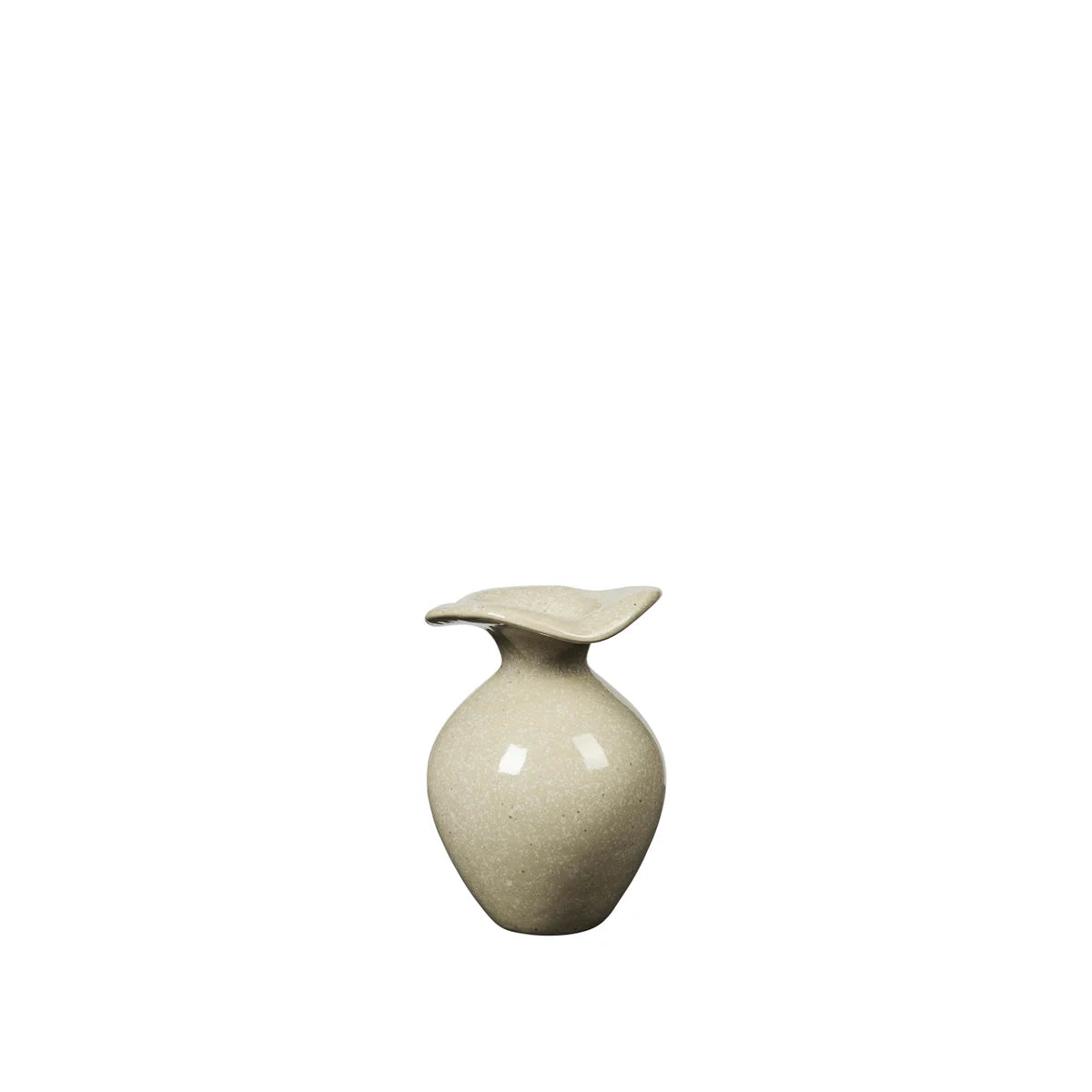BROSTE Copenhagen Vase Florentina XS - Glossy Beige - July