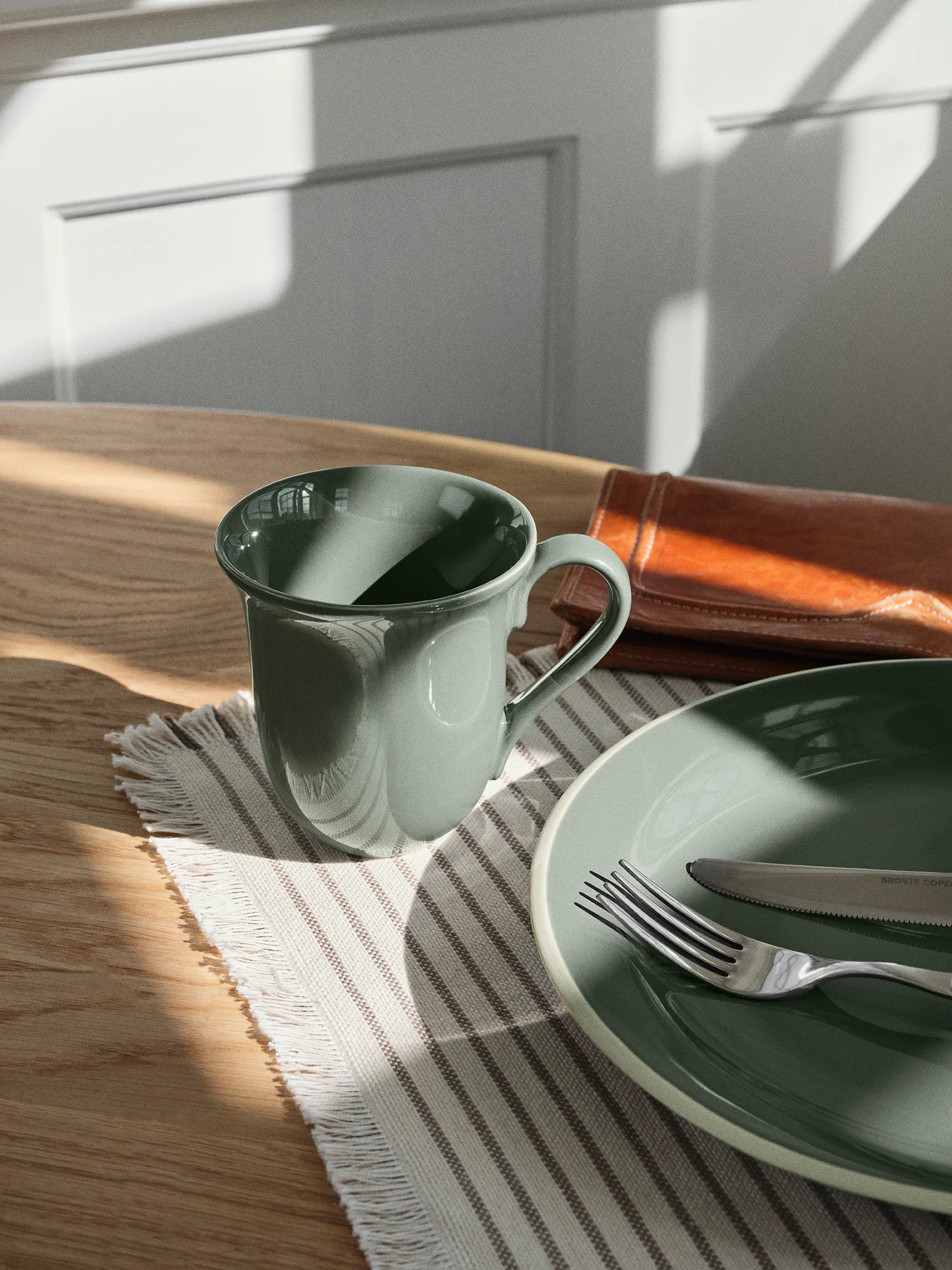 Broste Elouise Placemat (2) Fungi/Grey