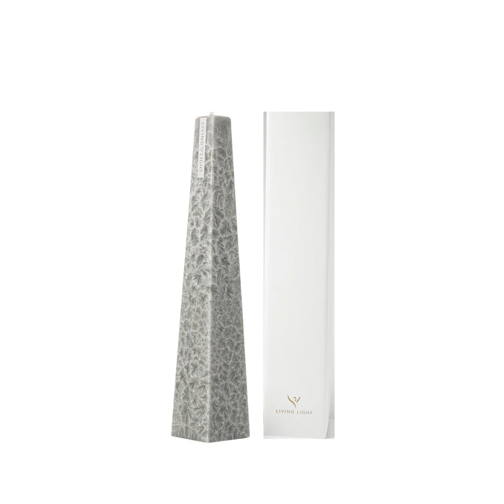 Icicle Candles Black Iris - Grey - NZ Made - Plant & Beeswax