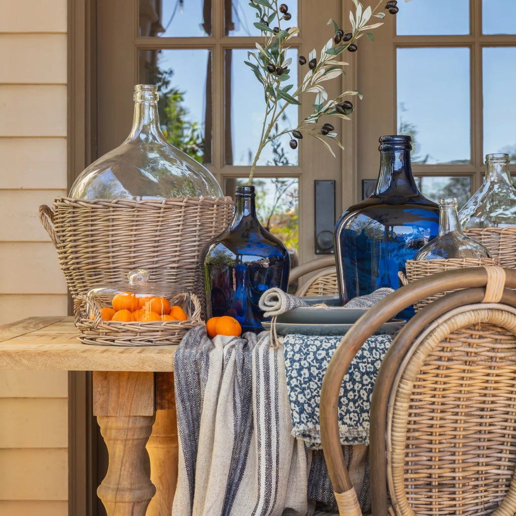 SMALL CLOCHE COVERED BASKET