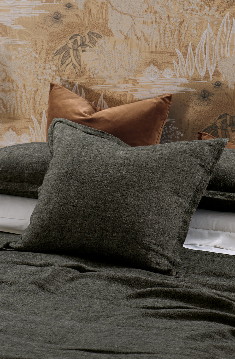 Cela Charcoal Bedspread