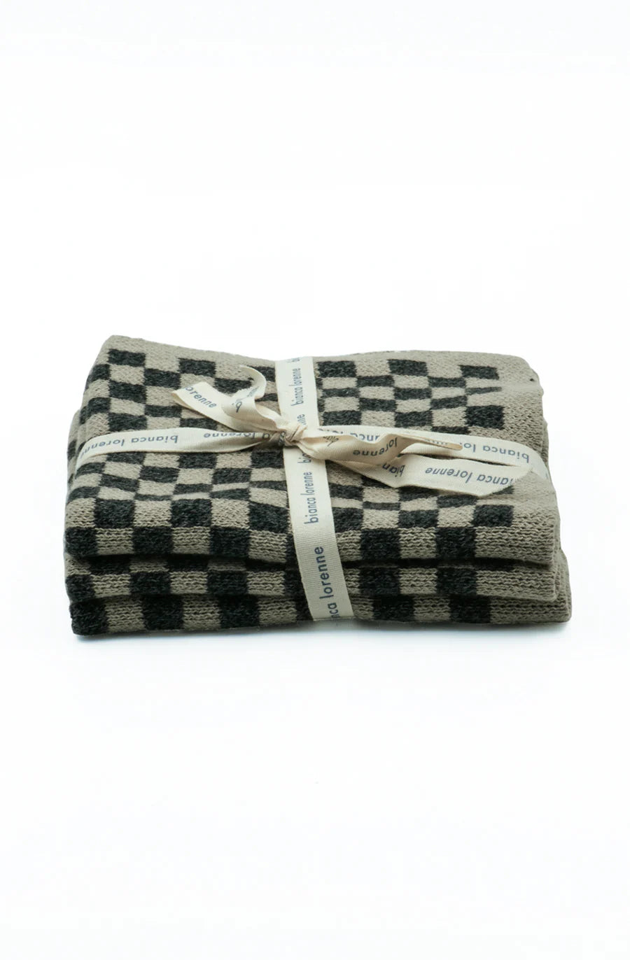 Bianca Lorenne Chekka Graphite Washcloths - Set of Three