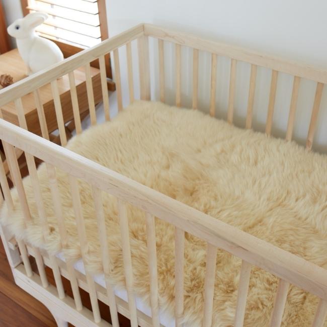 Sheepskin Cot Underlay - 2 Options of Wool Length - Long or Short