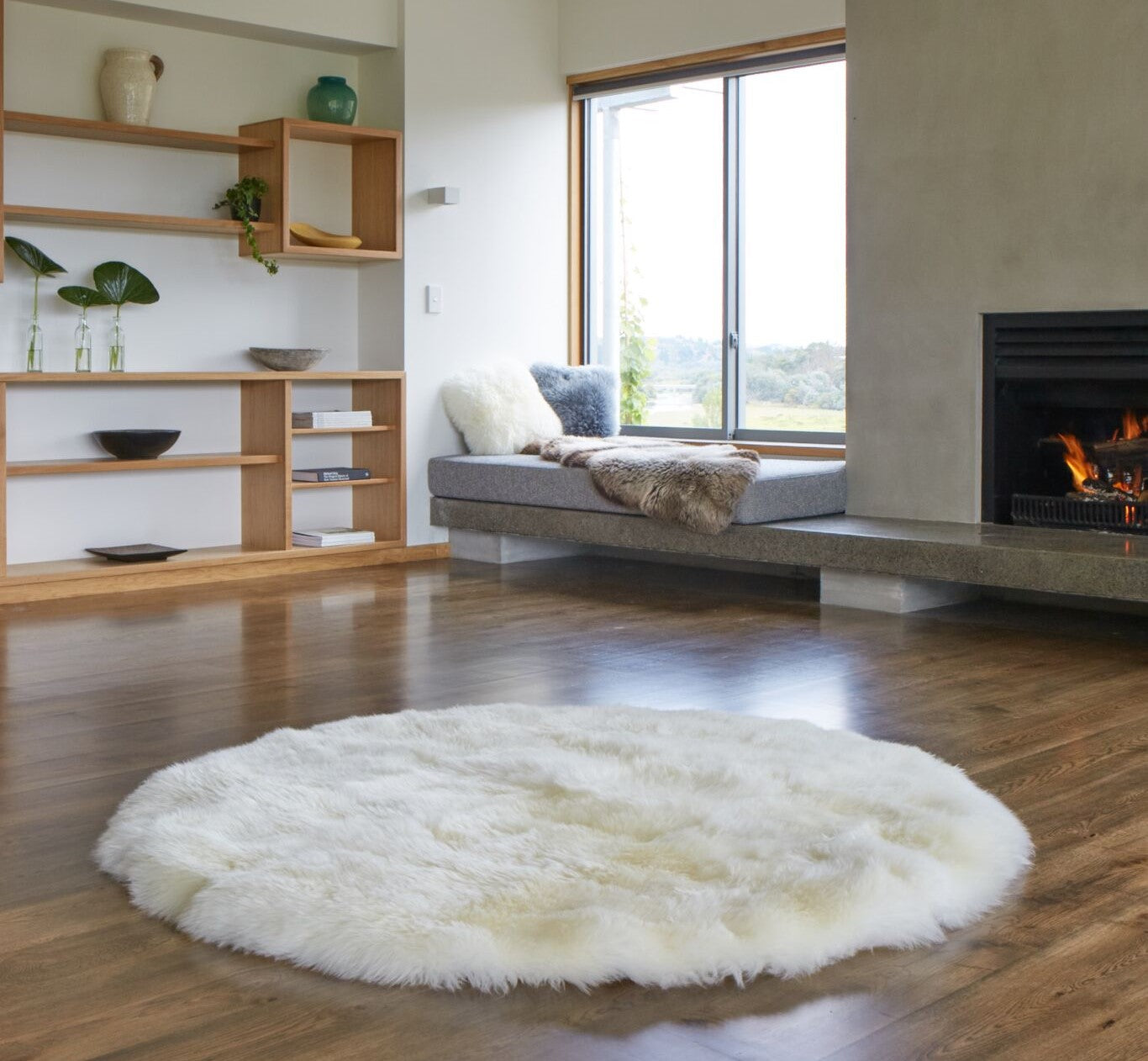 Sheepskin Circular Rug 1.5 or 2m