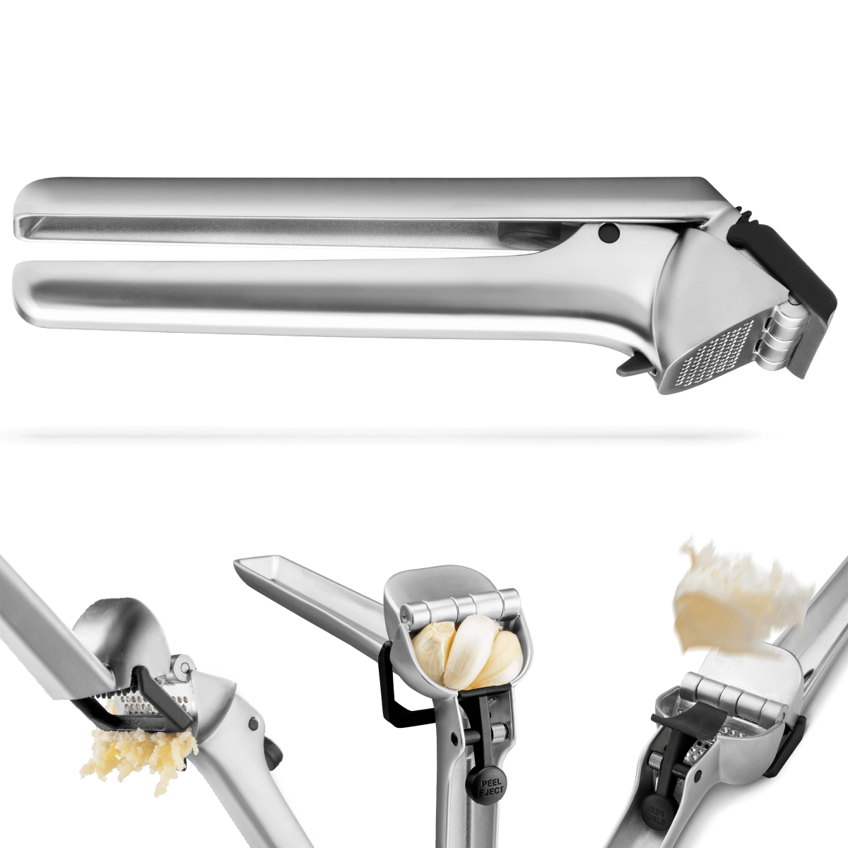 Dreamfarm Garject Lite Garlic Press - Silver