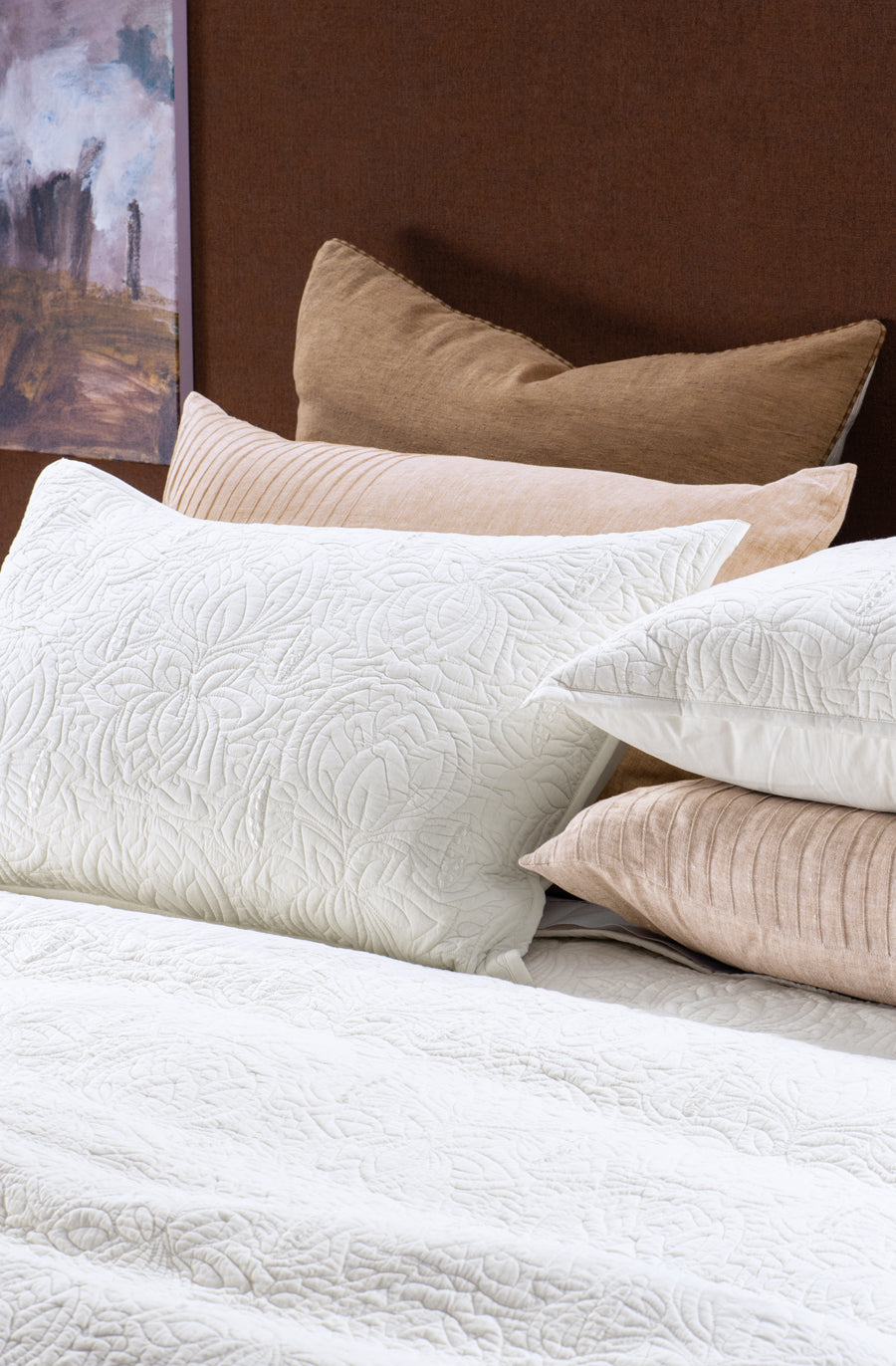 Fleur de l'Eau Ivory Bedspread