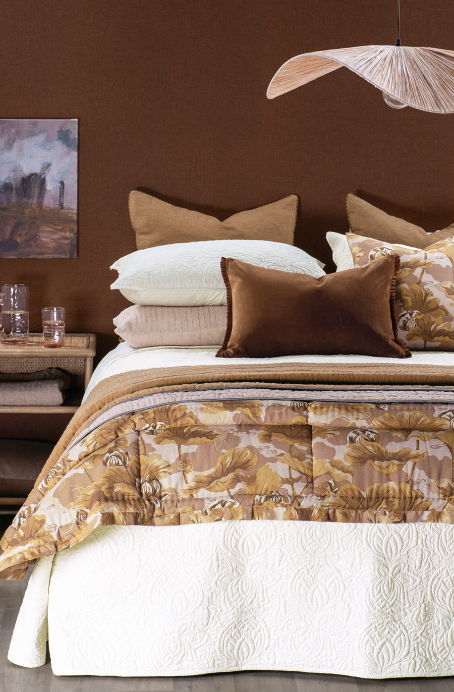 Fleur de l'Eau Ivory Bedspread