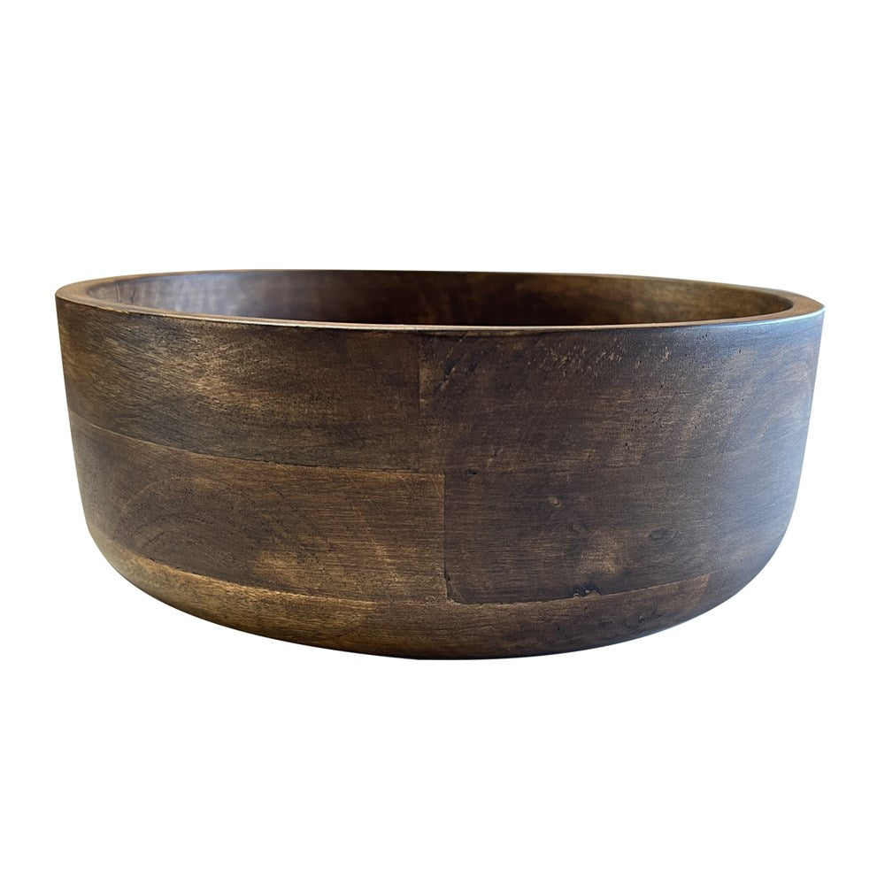 MANGO WOOD BOWL 25.5X25.5X10CM