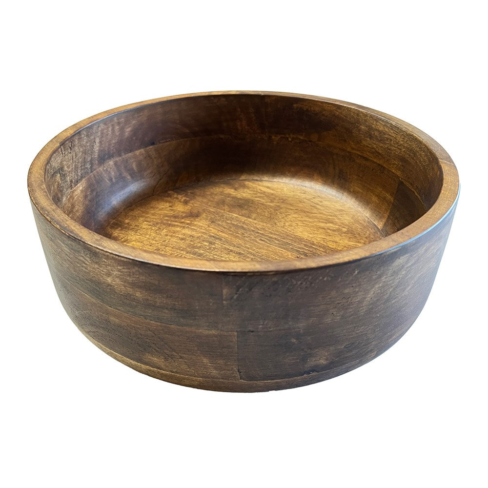 MANGO WOOD BOWL 25.5X25.5X10CM