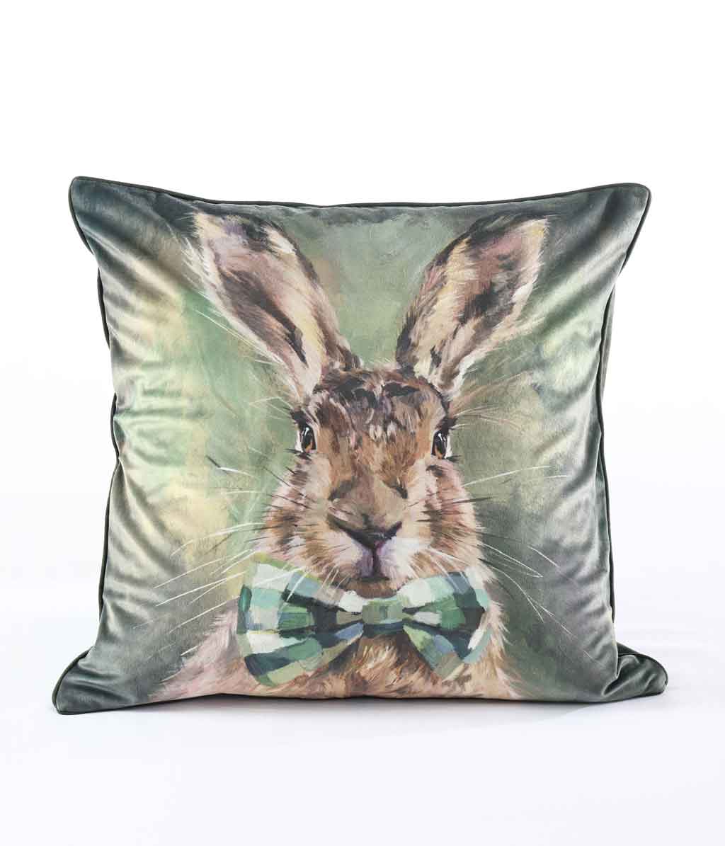 Hare Tie Cushion Cover