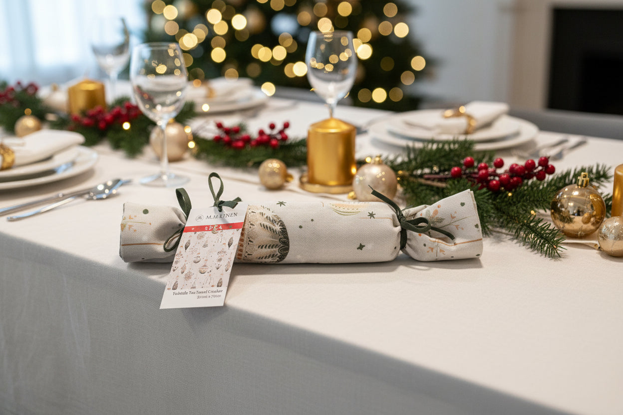 Yuletide Tea Towel Cracker