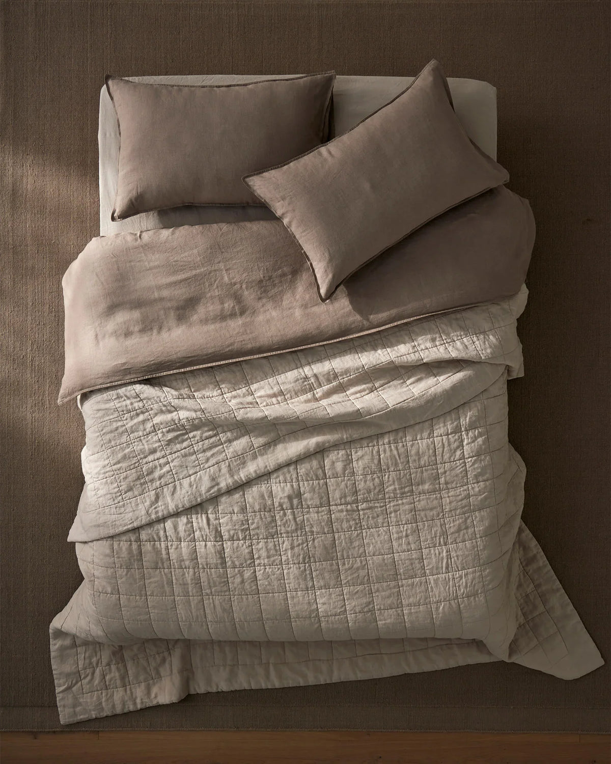 Ravello Pillowcase Set Pebble