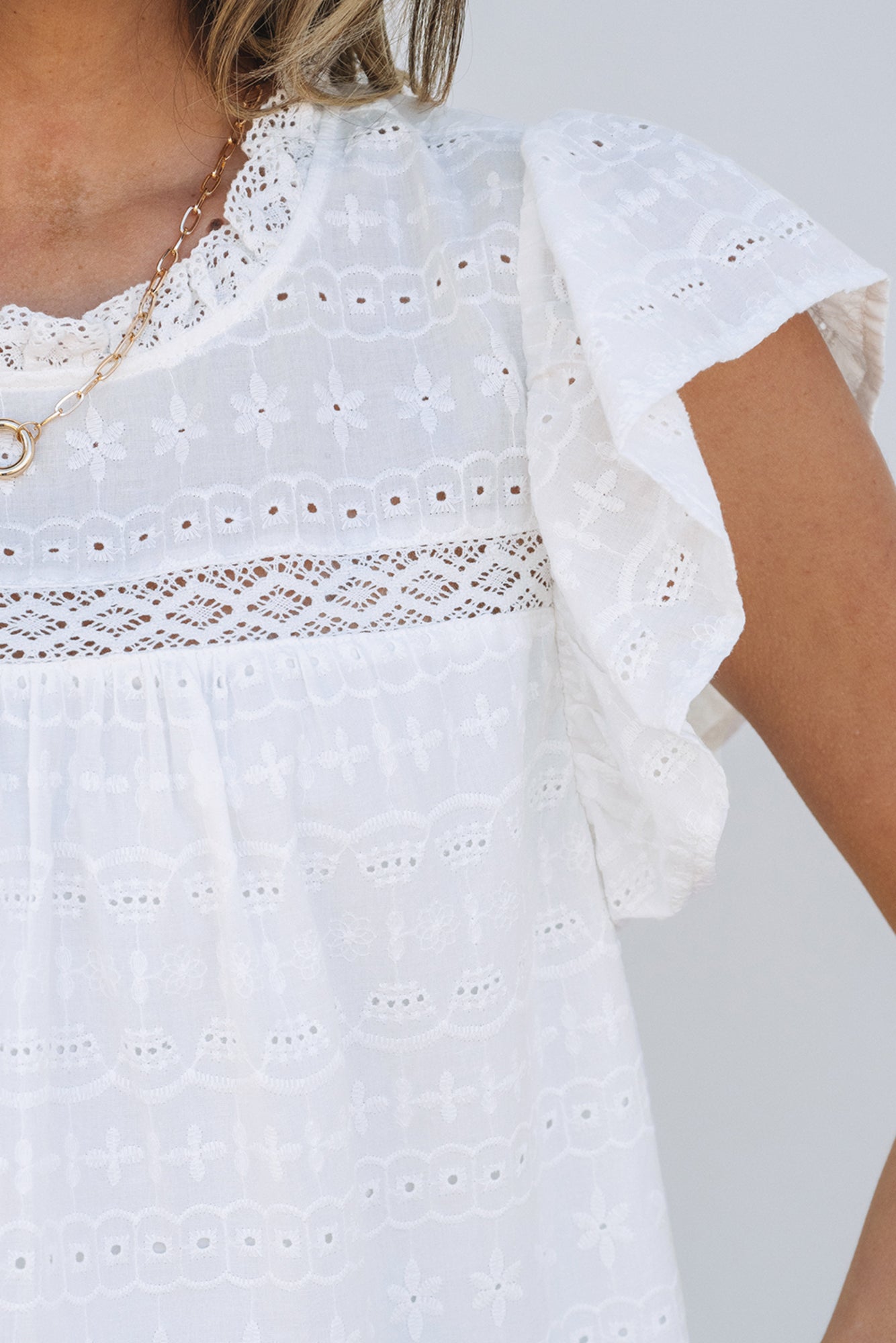 Beau Angel Lace Cotton Top