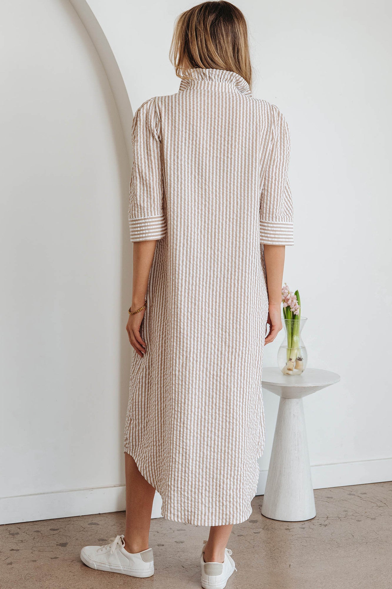Beau Aston Stripe Shirt Dress 12-14