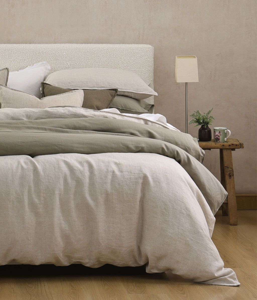 Laundered Linen Pillowcover Set Natural