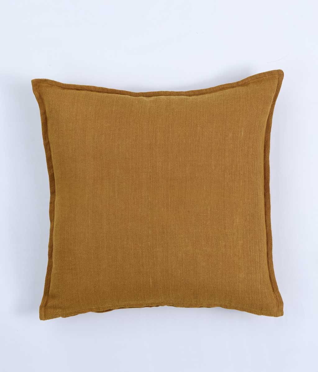 Linen Cushion Cover Cumin