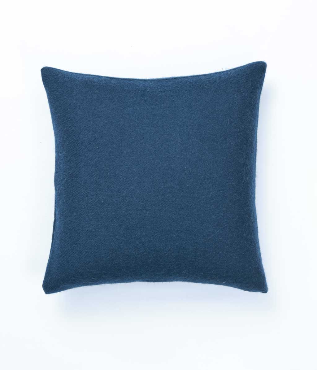 Lodge Lambswool Cushion Indigo