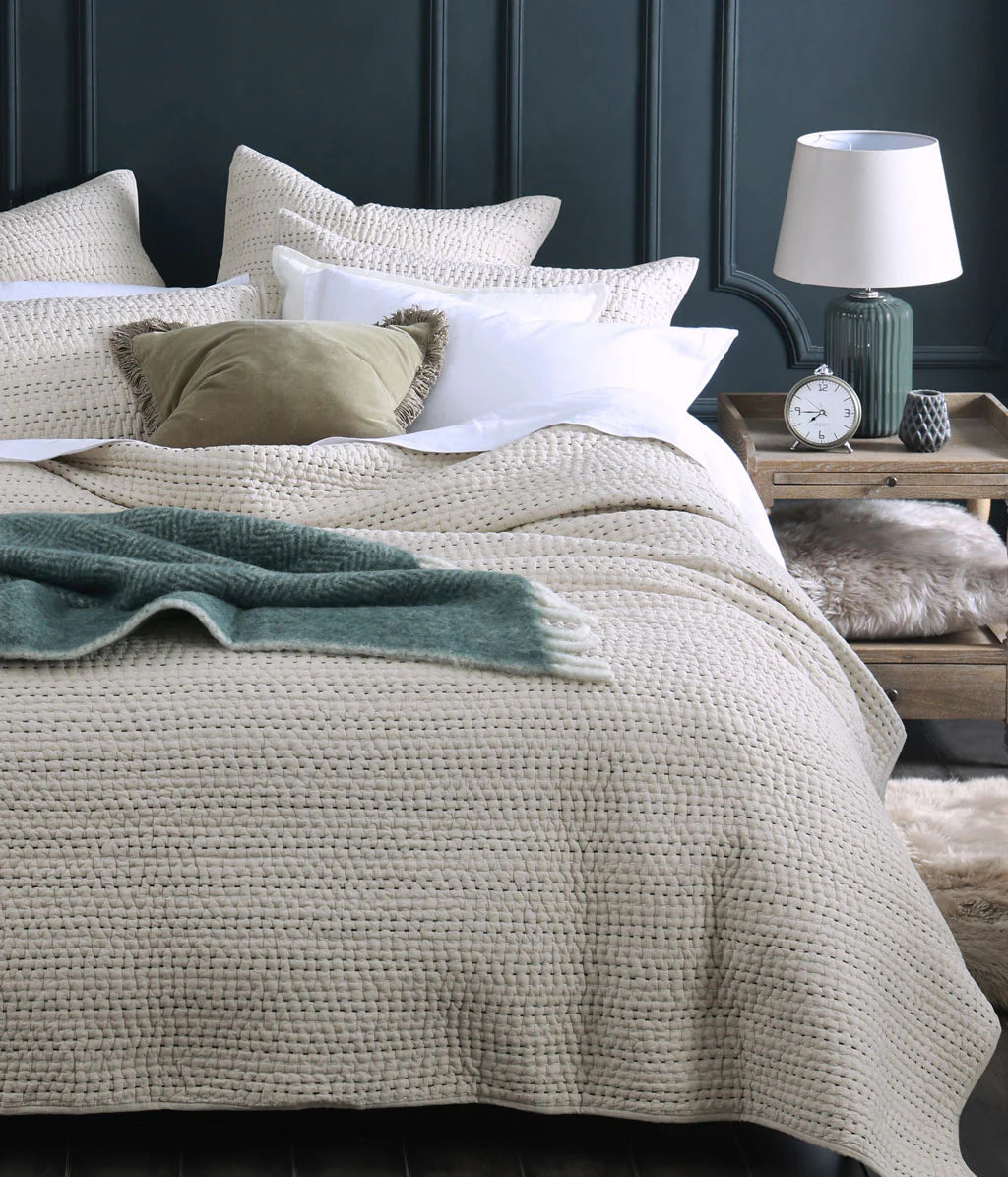 MM Linen Loom Coverlet Set Oat - SALE! - 100% Cotton