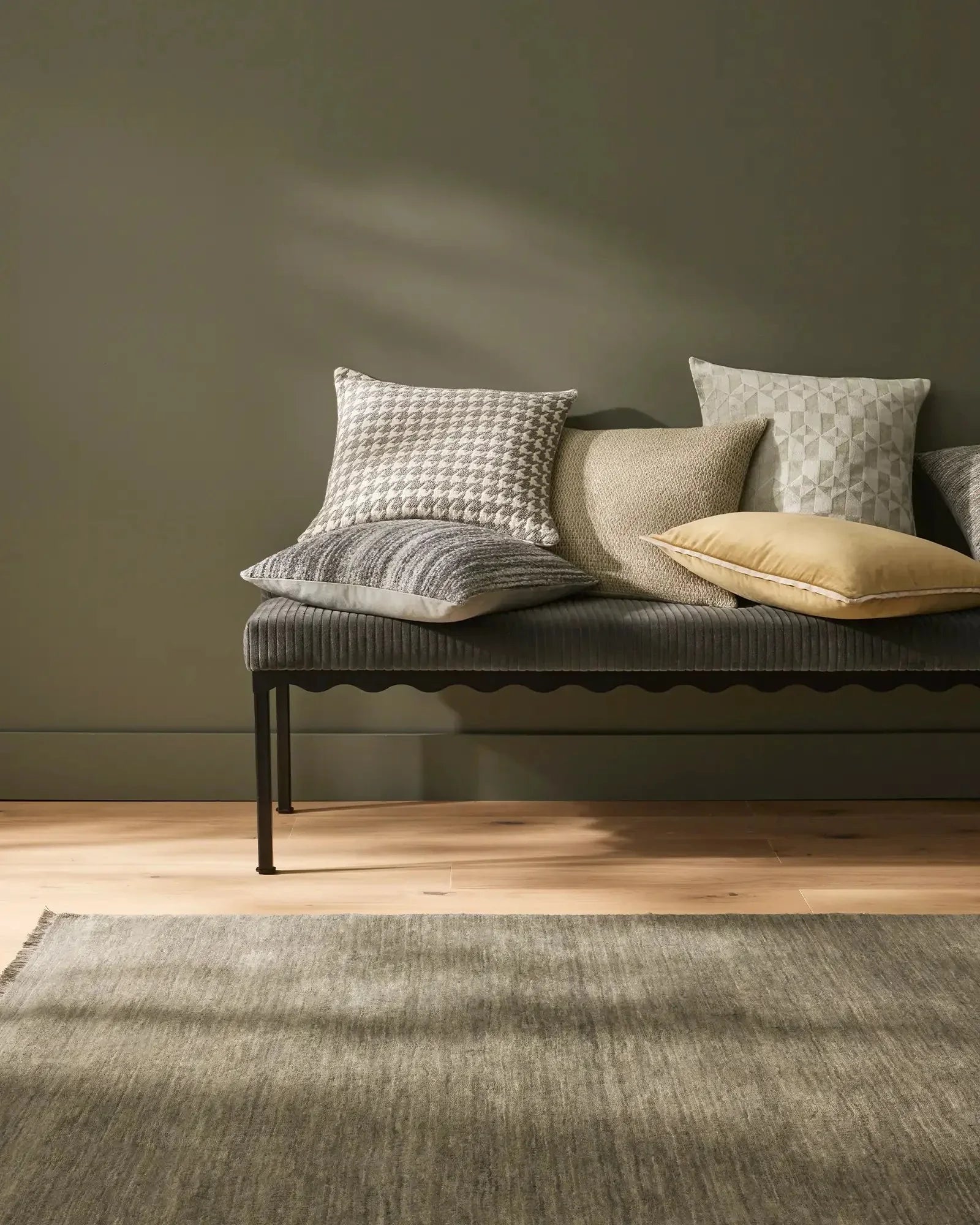Weave Gigi Slate Cushion - Wool Blend Boucle - 4 left in stock - 50*50cm