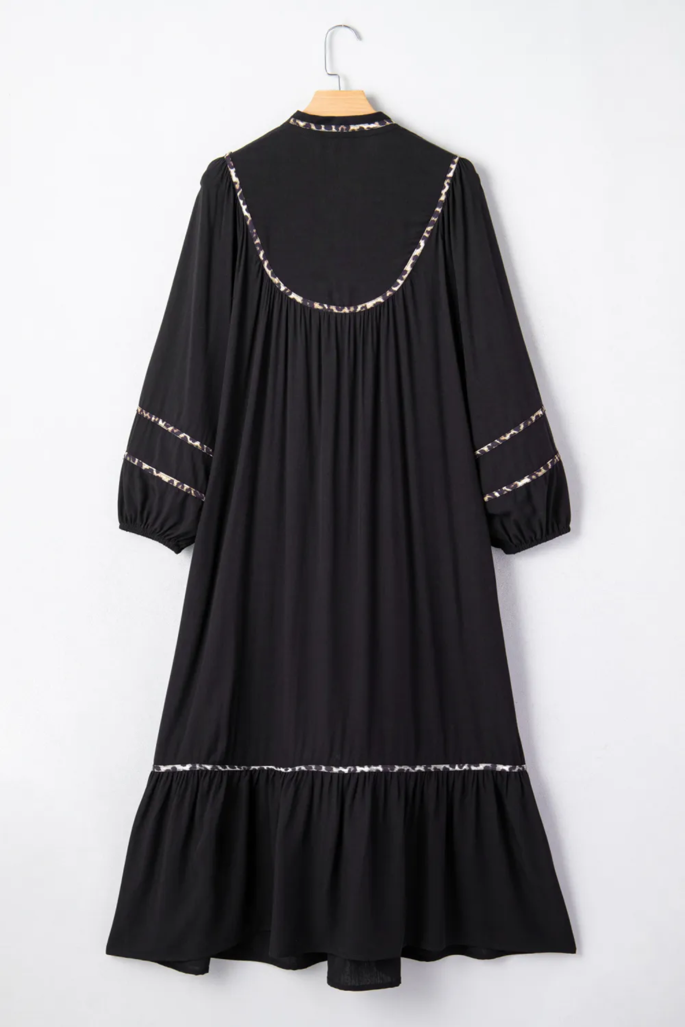 Beau Margot Smocked Animal Trim Dress