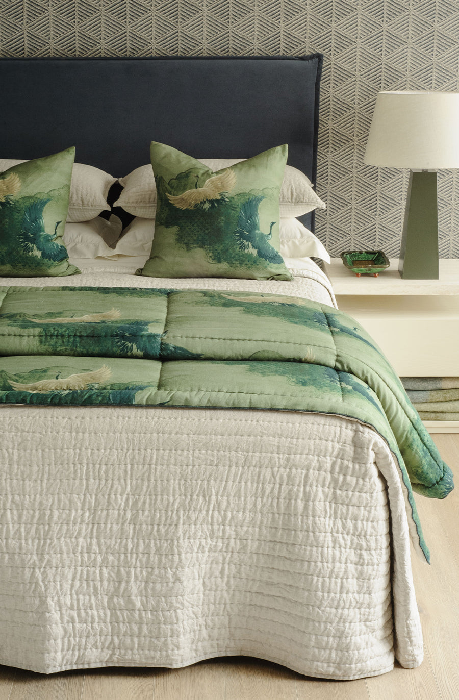 Misaka Oatmeal Bedspread