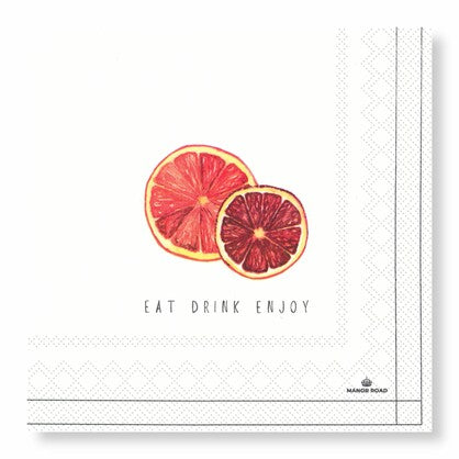 Manor Road Luncheon Napkins - 4 Options - 33x33cm