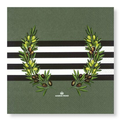 Manor Road Luncheon Napkins - 4 Options - 33x33cm