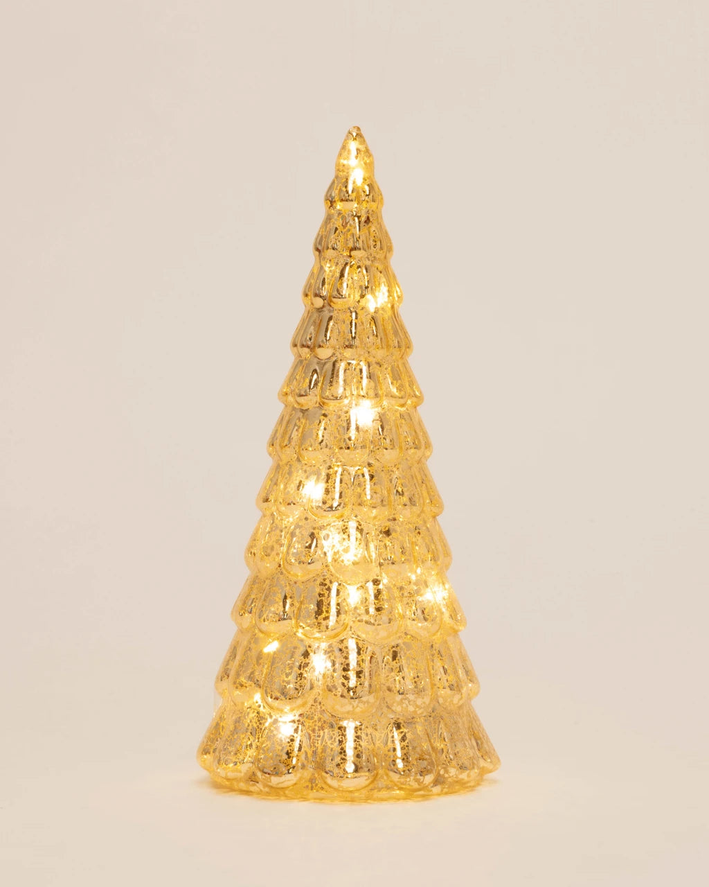 Frost Drop Glass Tree in Gold - 3 sizes *