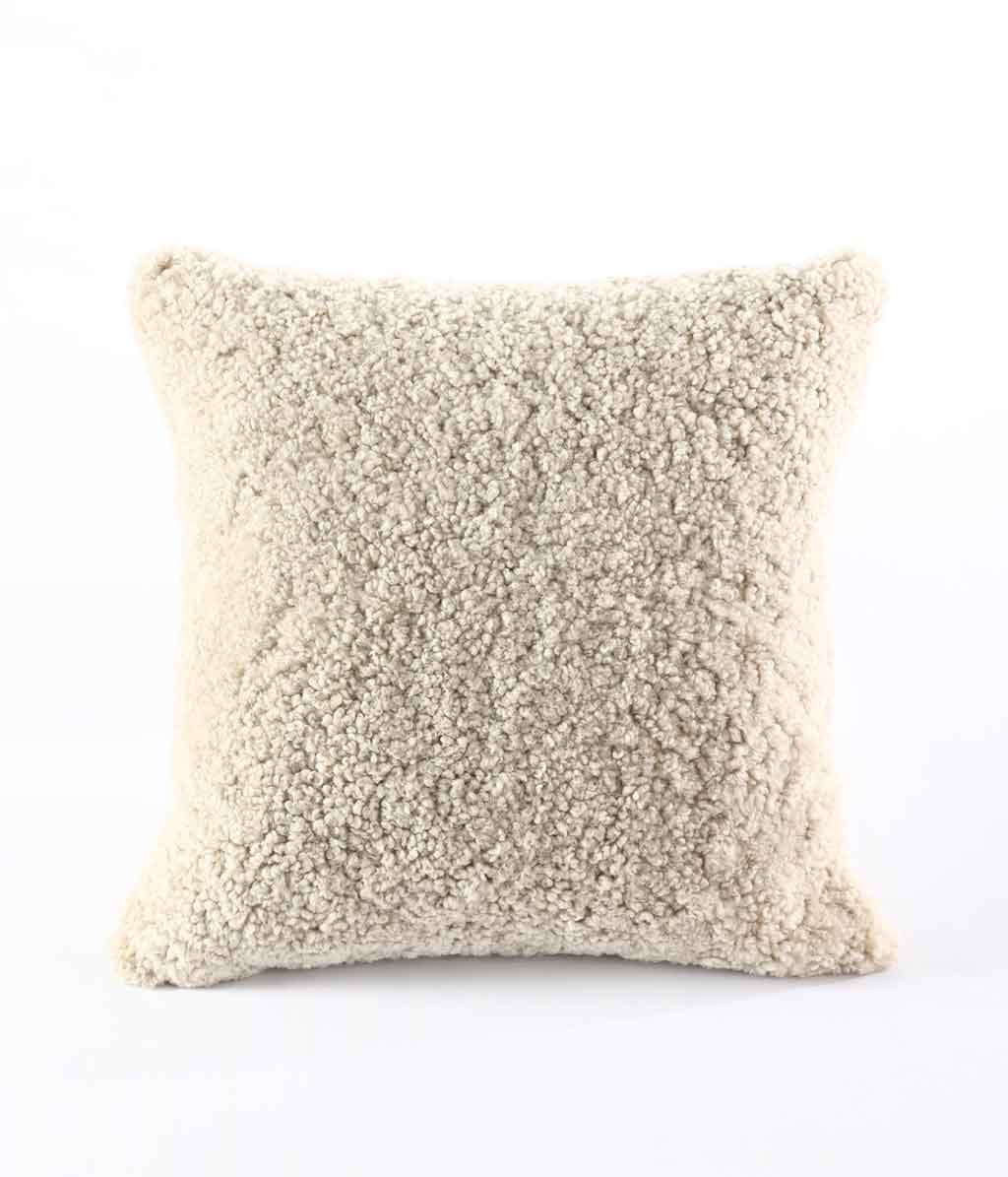 NZ Wool Sheepskin Cushion Cover Cloud