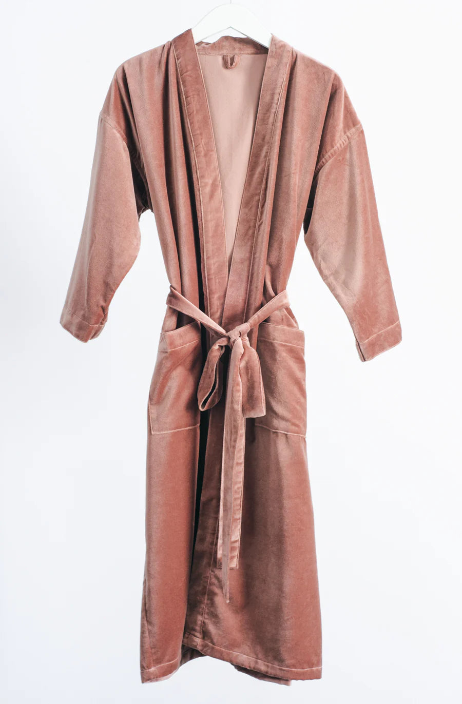 Bianca Lorenne Nokori Deep Rose Housecoat - Soft Cotton Linen Blend