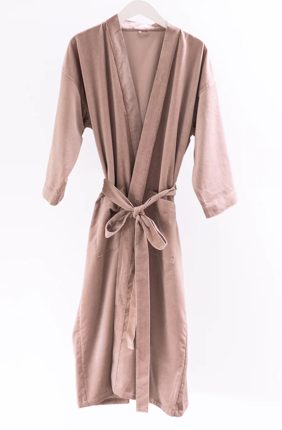 Bianca Lorenne Nokori Pink Clay Housecoat - Soft Cotton Linen Blend