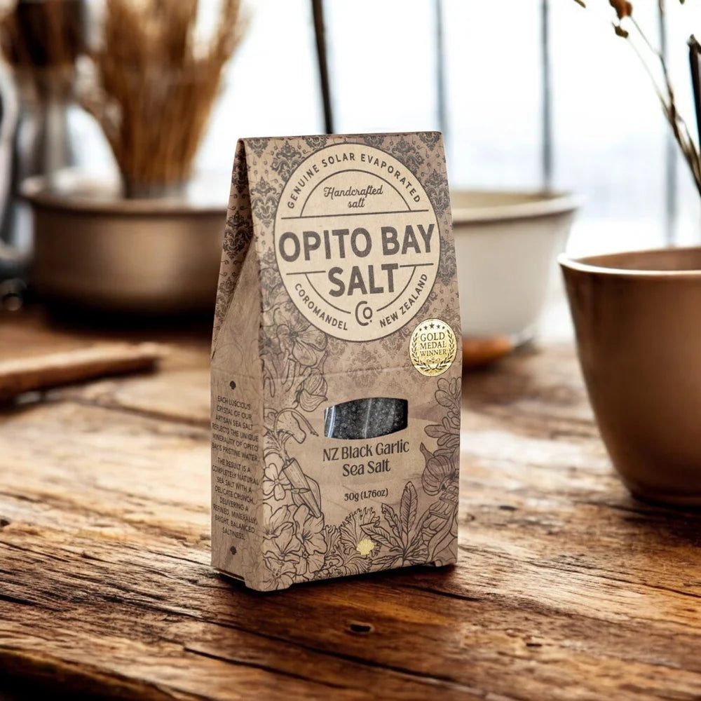 Opito Bay NEW Coromandel NZ Kampot Black Pepper Sea Salt 40g