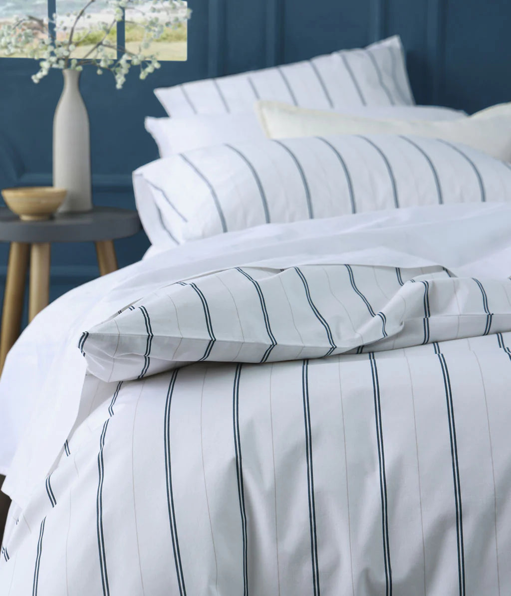 MM Linen Botanical Duvet Set - Bluestone