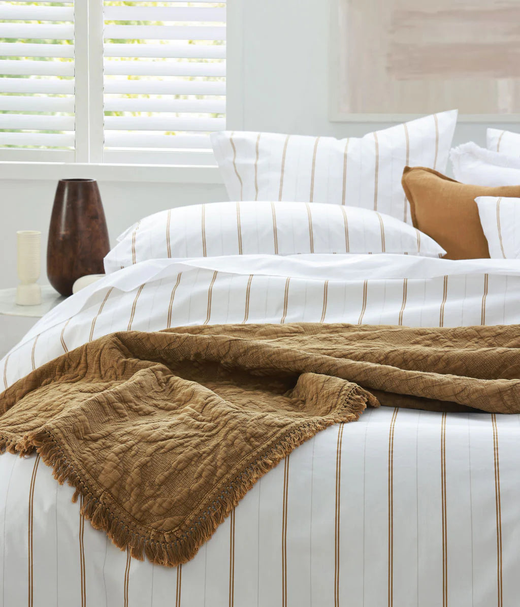 MM Linen Cape Duvet Set - Ochre
