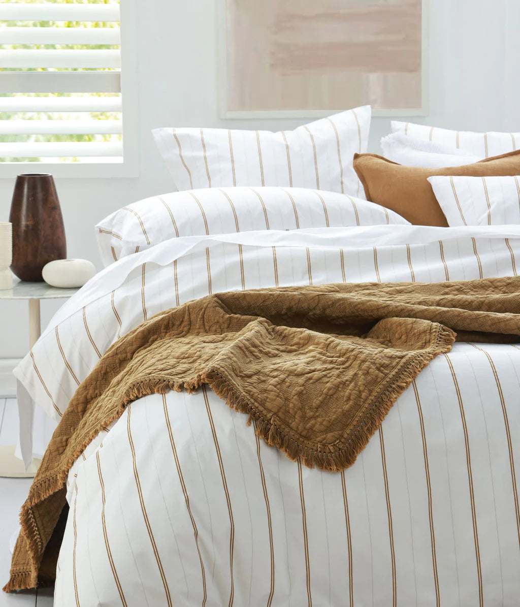 MM Linen Cape Duvet Set - Ochre